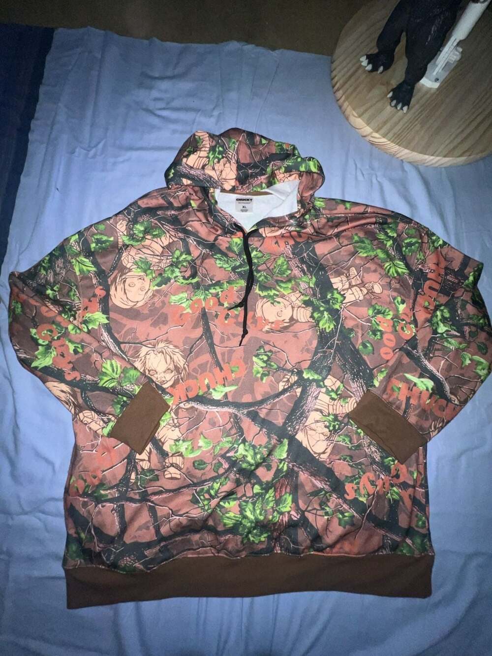 Chucky Good Guys Camouflage Graphic Fleece Hoodie Sweatshirt